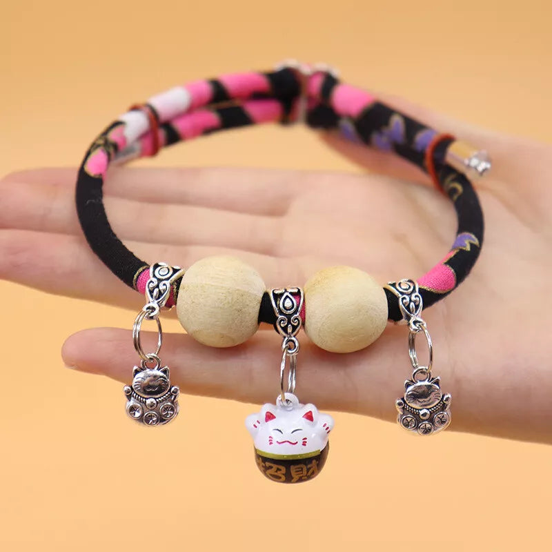 #PT1003 Cat Dog Adjustable Camphor Wood Collar Natrual insect repenllent lucky cat anti flea anti mosquito