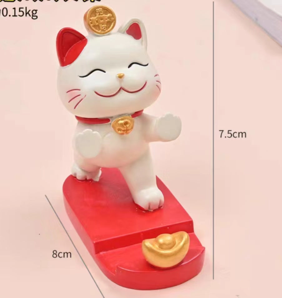 #140 Phone stand fortune cat decoration best gift
