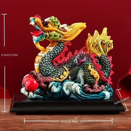 #HD1035 Dragon figurine Dragon Statue Zodiac Chinese Feng Shui Home Office Decoration Tabletop Decor Ornaments Gifts