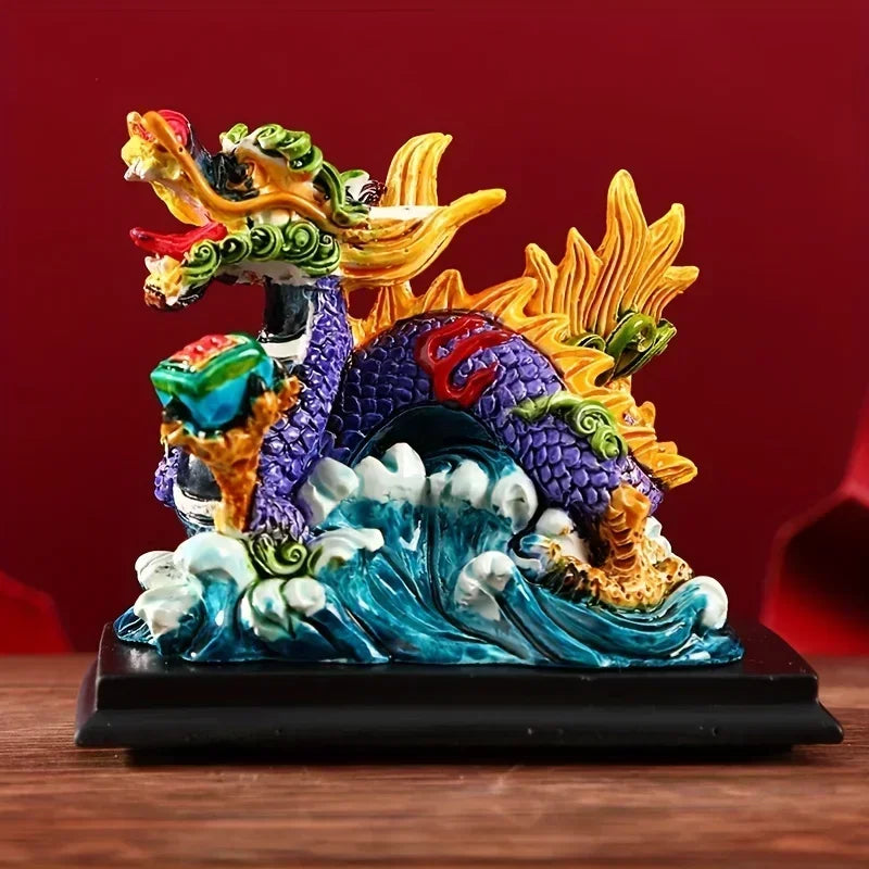 #HD1035 Dragon figurine Dragon Statue Zodiac Chinese Feng Shui Home Office Decoration Tabletop Decor Ornaments Gifts