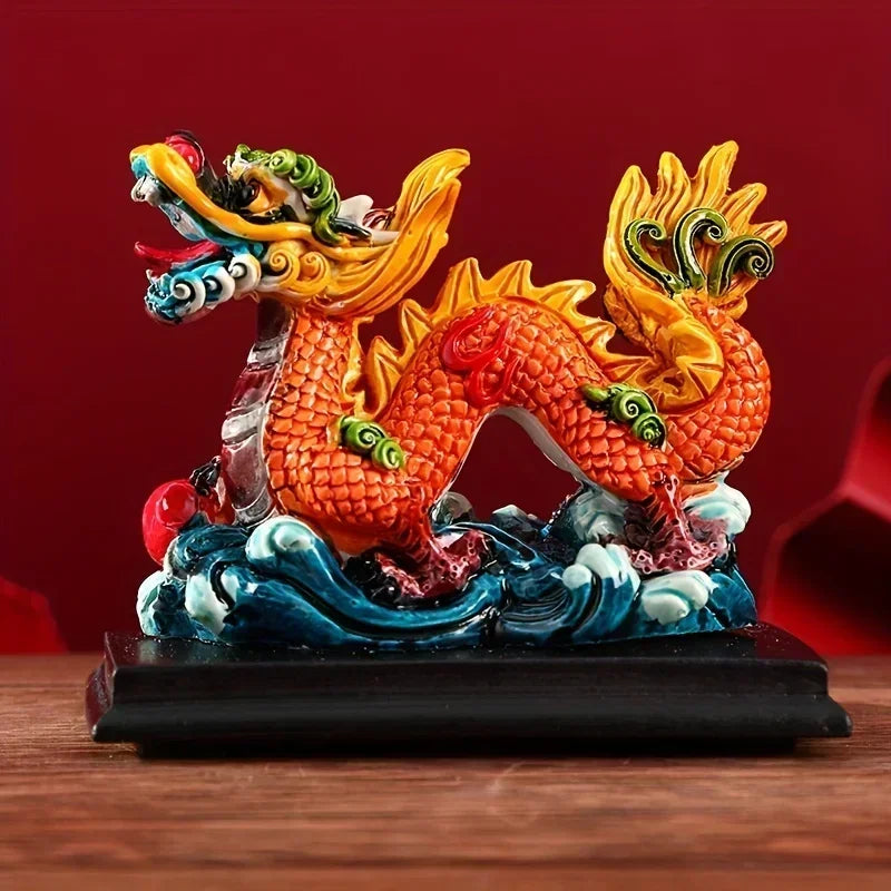 #HD1035 Dragon figurine Dragon Statue Zodiac Chinese Feng Shui Home Office Decoration Tabletop Decor Ornaments Gifts