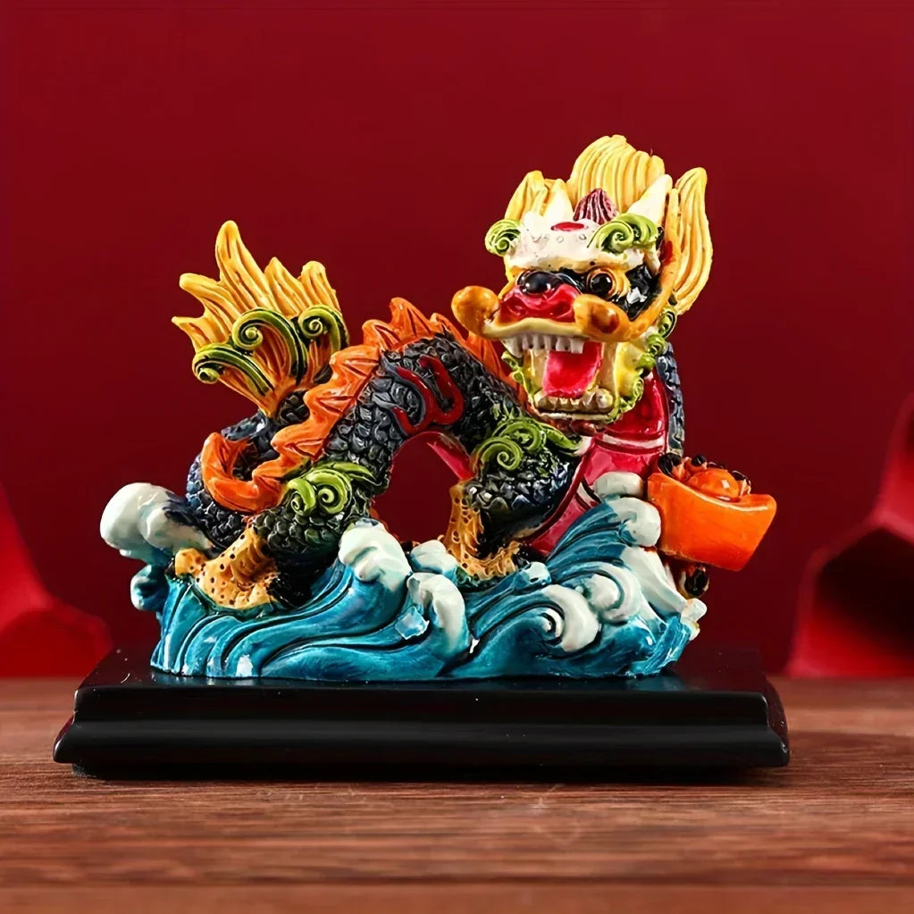 #HD1035 Dragon figurine Dragon Statue Zodiac Chinese Feng Shui Home Office Decoration Tabletop Decor Ornaments Gifts