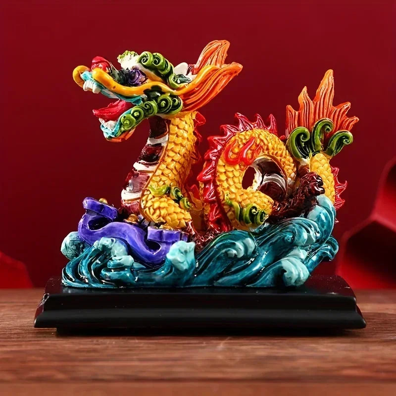#HD1035 Dragon figurine Dragon Statue Zodiac Chinese Feng Shui Home Office Decoration Tabletop Decor Ornaments Gifts