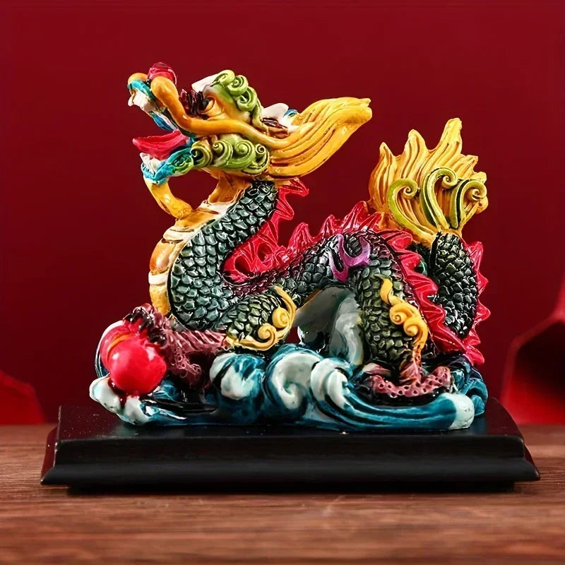 #HD1035 Dragon figurine Dragon Statue Zodiac Chinese Feng Shui Home Office Decoration Tabletop Decor Ornaments Gifts