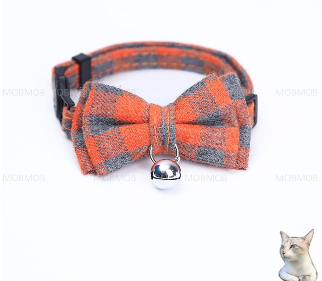 PT1007 Cat Collar With Bow Tie Adjustable Pet Supplies Pet Accessories
