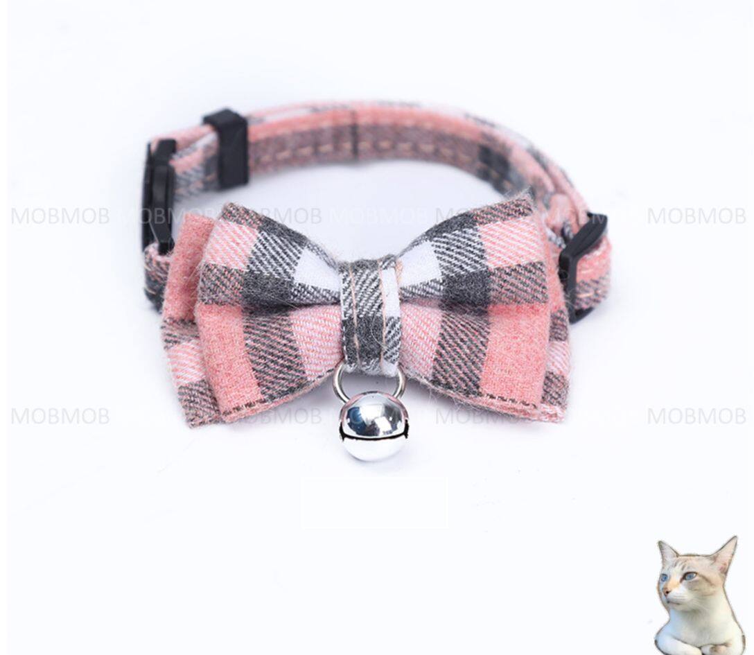 PT1007 Cat Collar With Bow Tie Adjustable Pet Supplies Pet Accessories