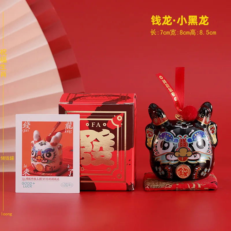 #HD1036 Dragon money bank lucky dragon creative ceramic zodiac dragon decoration