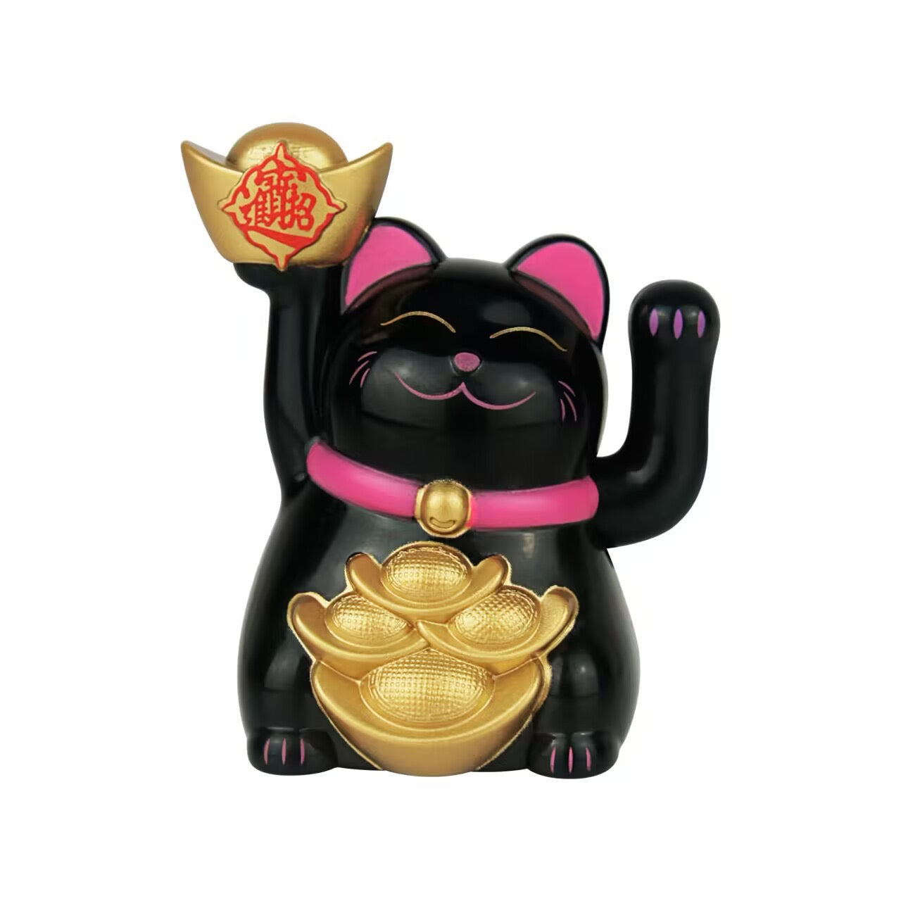 #HD1045 2 inch Mini Solar Waving Lucky Cat Car Decoration Home Desktop Ornaments
