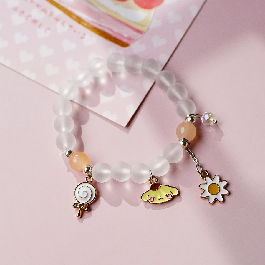 6 pcs lot styles Kawaii Sanrio Anime bracelet cinnamoroll kuromi
