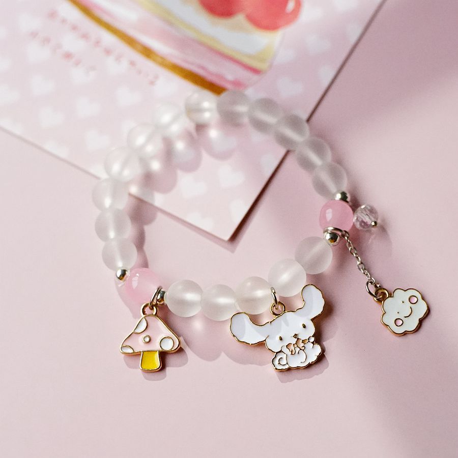 6 pcs lot styles Kawaii Sanrio Anime bracelet cinnamoroll kuromi