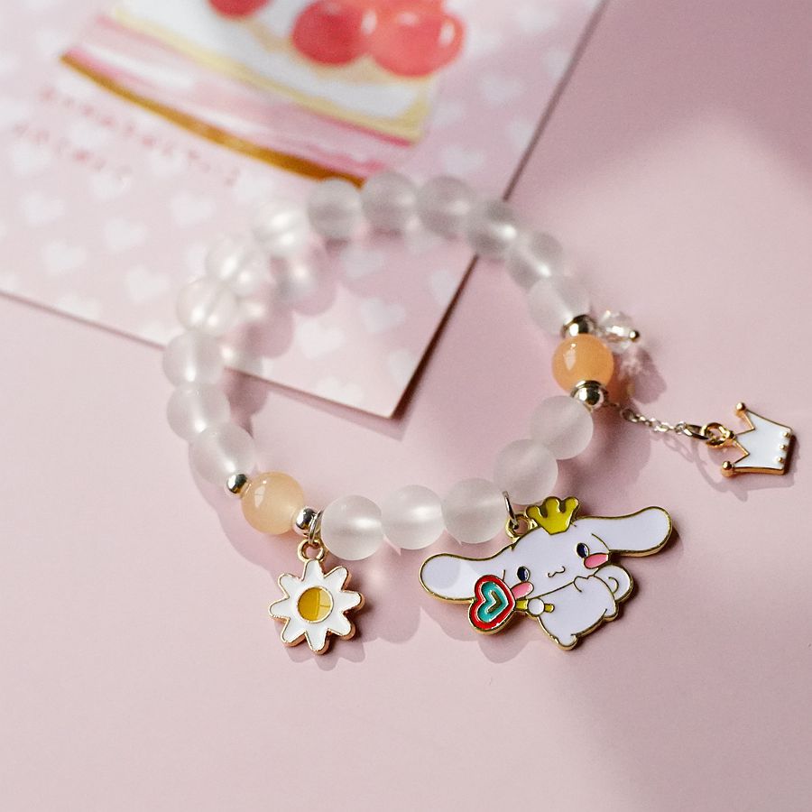 6 pcs lot styles Kawaii Sanrio Anime bracelet cinnamoroll kuromi