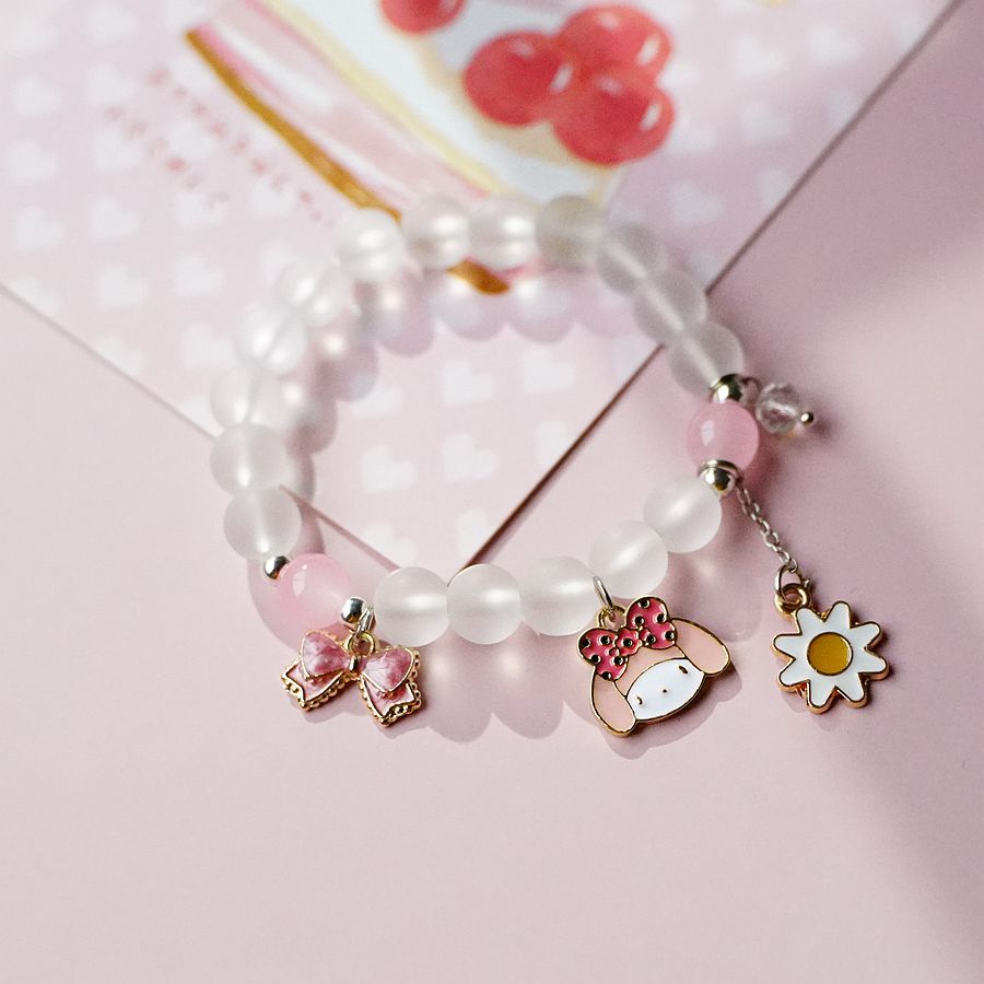 6 pcs lot styles Kawaii Sanrio Anime bracelet cinnamoroll kuromi