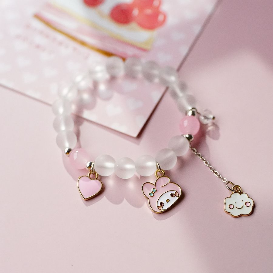 6 pcs lot styles Kawaii Sanrio Anime bracelet cinnamoroll kuromi