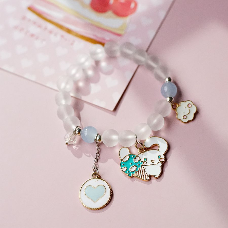 6 pcs lot styles Kawaii Sanrio Anime bracelet cinnamoroll kuromi