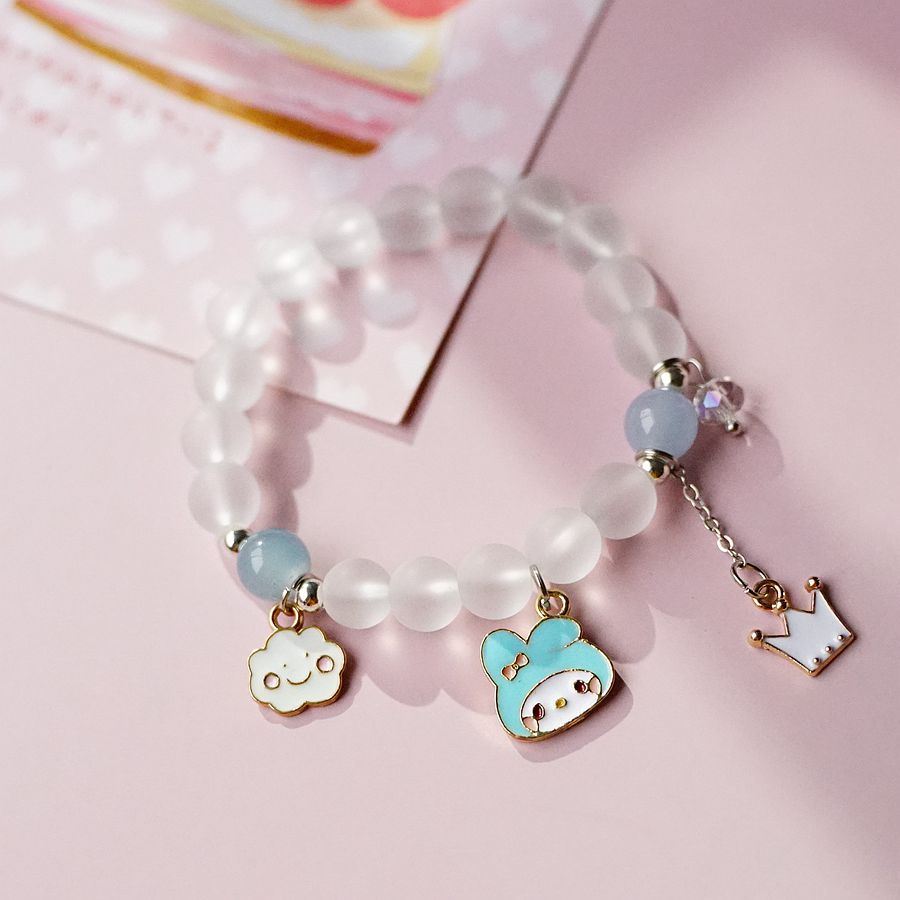 6 pcs lot styles Kawaii Sanrio Anime bracelet cinnamoroll kuromi
