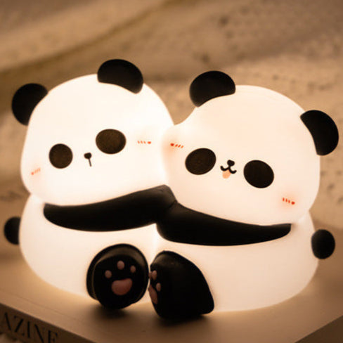 #HA1041 Panda hug bedlight led night light lamp USB chargable cute  gift girl
