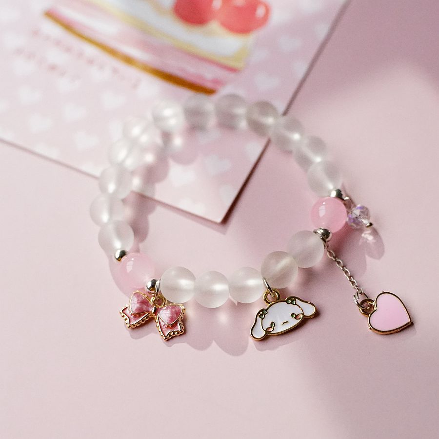 6 pcs lot styles Kawaii Sanrio Anime bracelet cinnamoroll kuromi