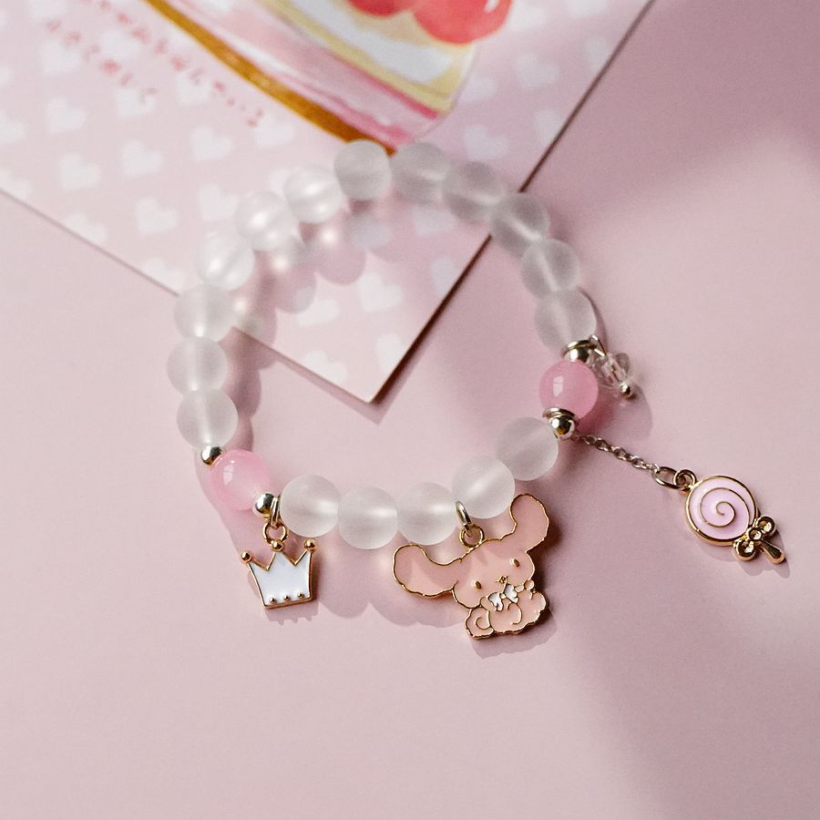 6 pcs lot styles Kawaii Sanrio Anime bracelet cinnamoroll kuromi