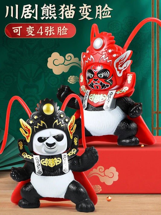 #TY1011 Sichuan opera changing  facepanda doll Sichuan facial makeup creative toys kungfu panda gift