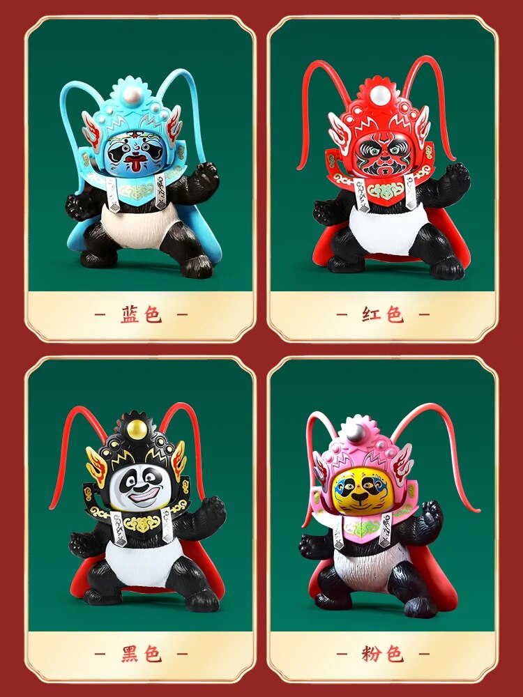 #TY1011 Sichuan opera changing  facepanda doll Sichuan facial makeup creative toys kungfu panda gift
