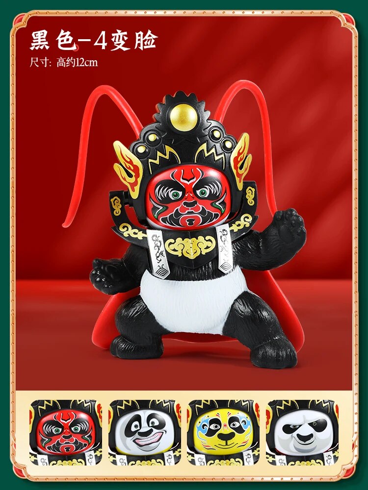 #TY1011 Sichuan opera changing  facepanda doll Sichuan facial makeup creative toys kungfu panda gift