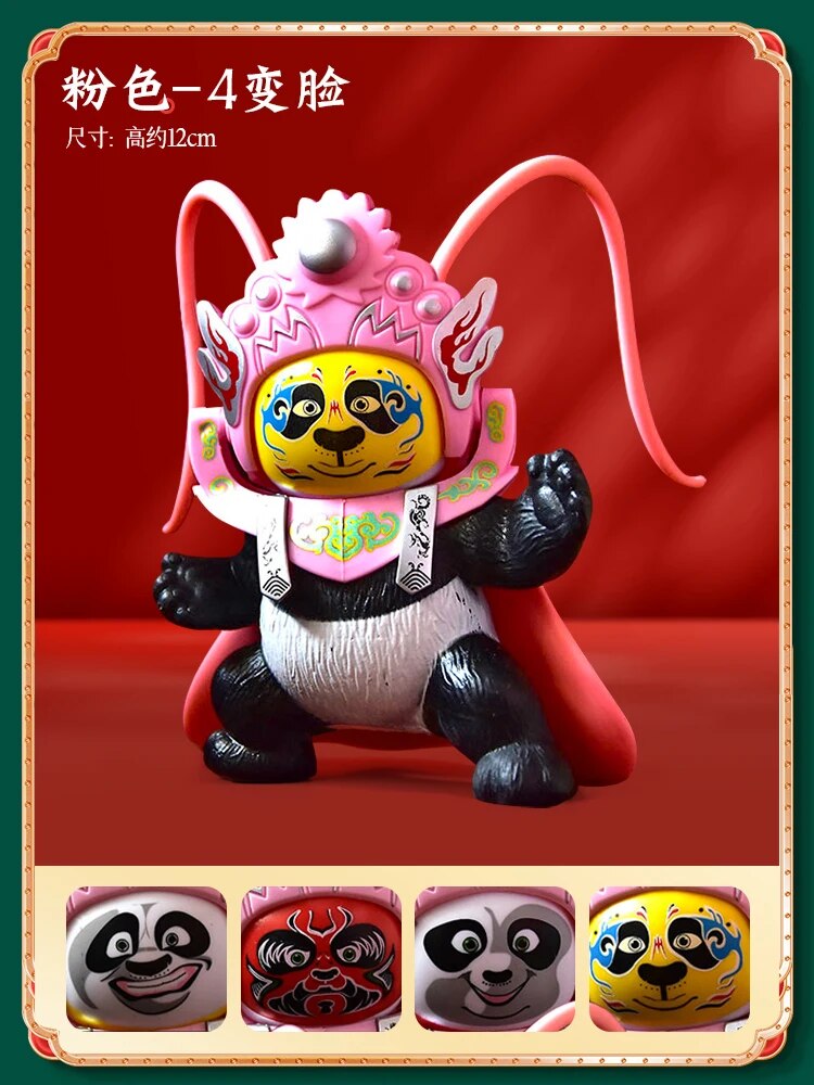 #TY1011 Sichuan opera changing  facepanda doll Sichuan facial makeup creative toys kungfu panda gift