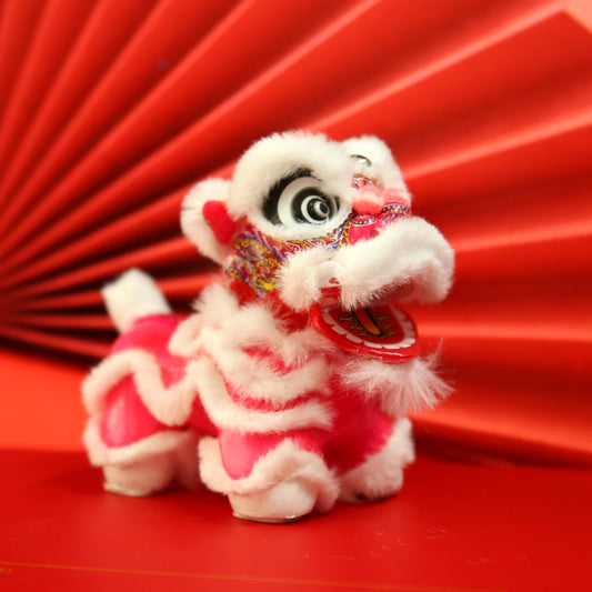 #HD1042 Handmade Dancing Lion chinese intangible culture heritage car decoration gift souvenir