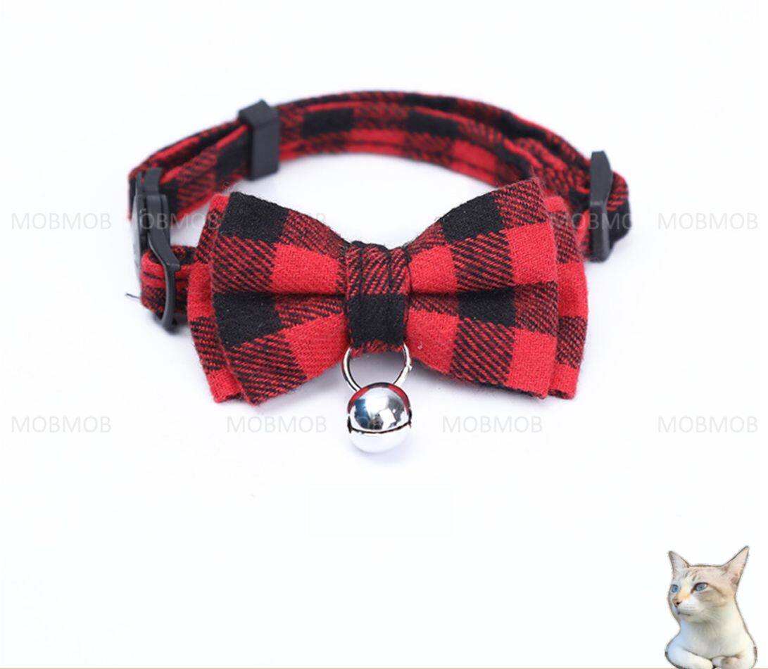 PT1007 Cat Collar With Bow Tie Adjustable Pet Supplies Pet Accessories