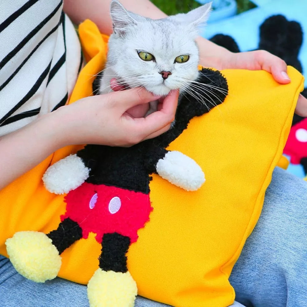#PT1004 Cat Dog Carrier Bag One Shoulder Canvas Tote Outdoor Transport Bag
