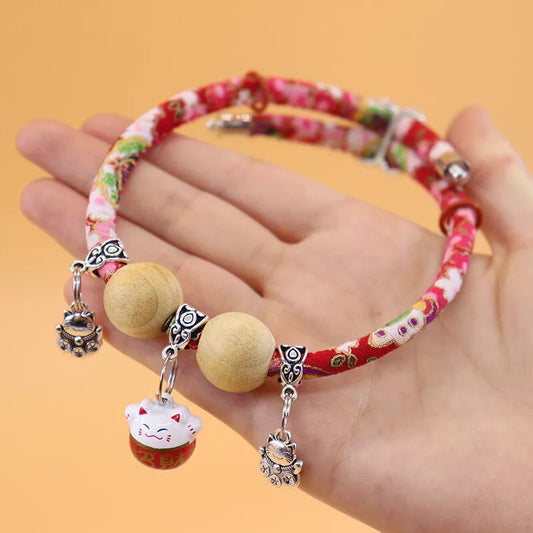 #PT1003 Cat Dog Adjustable Camphor Wood Collar Natrual insect repenllent lucky cat anti flea anti mosquito