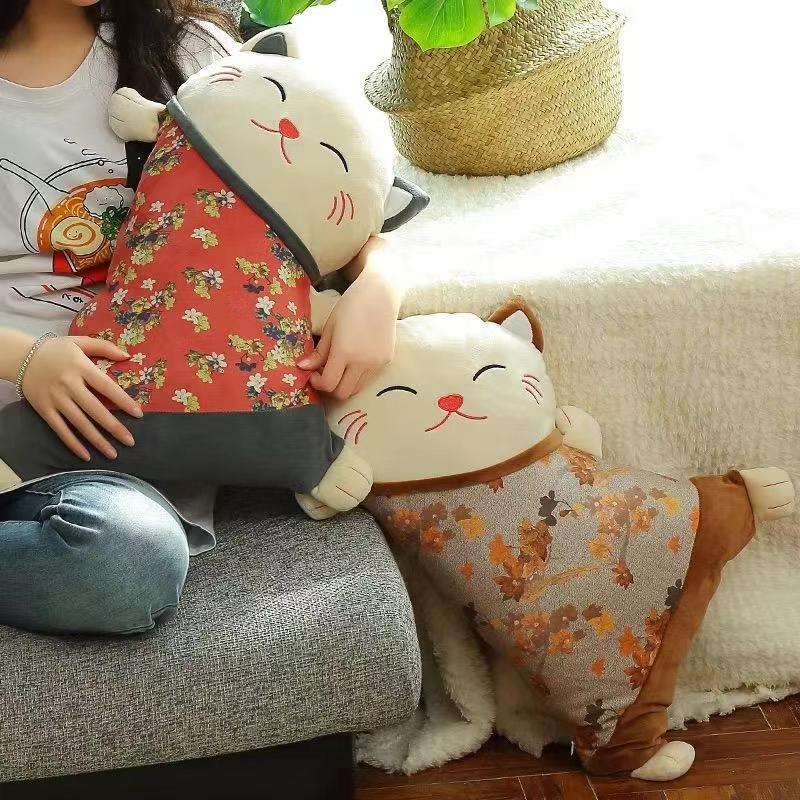 #HA1004 lucky cat cushion(with zipper washable) pillow janpaness style waist cushion living room sofa throw pillow home decor gift