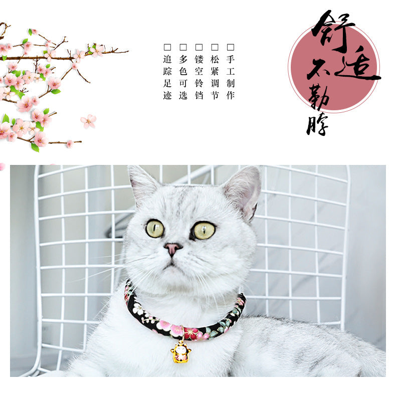 #PT1002 3 pcs lot collar necklace for cat or  dog pet supply maneki janpanese style