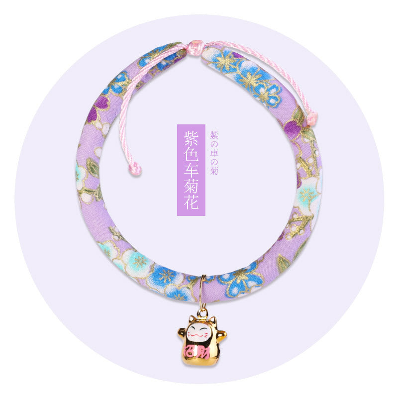 #PT1002 3 pcs lot collar necklace for cat or  dog pet supply maneki janpanese style