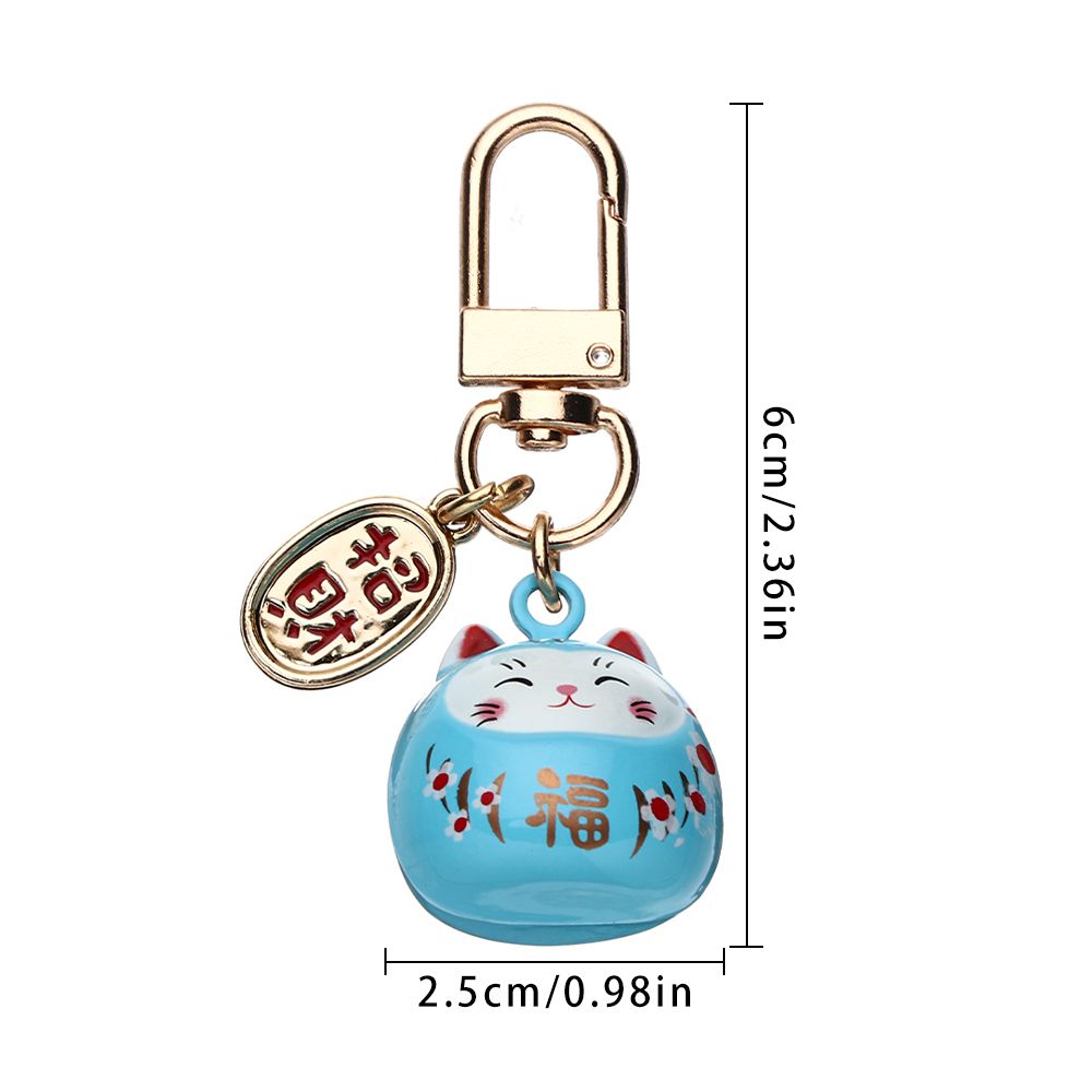 #205 3 PC lot high quality Copper Japanese Cute Lucky Cat Keychains  Key Chains handBag Charm Ornaments Pendant Keyring