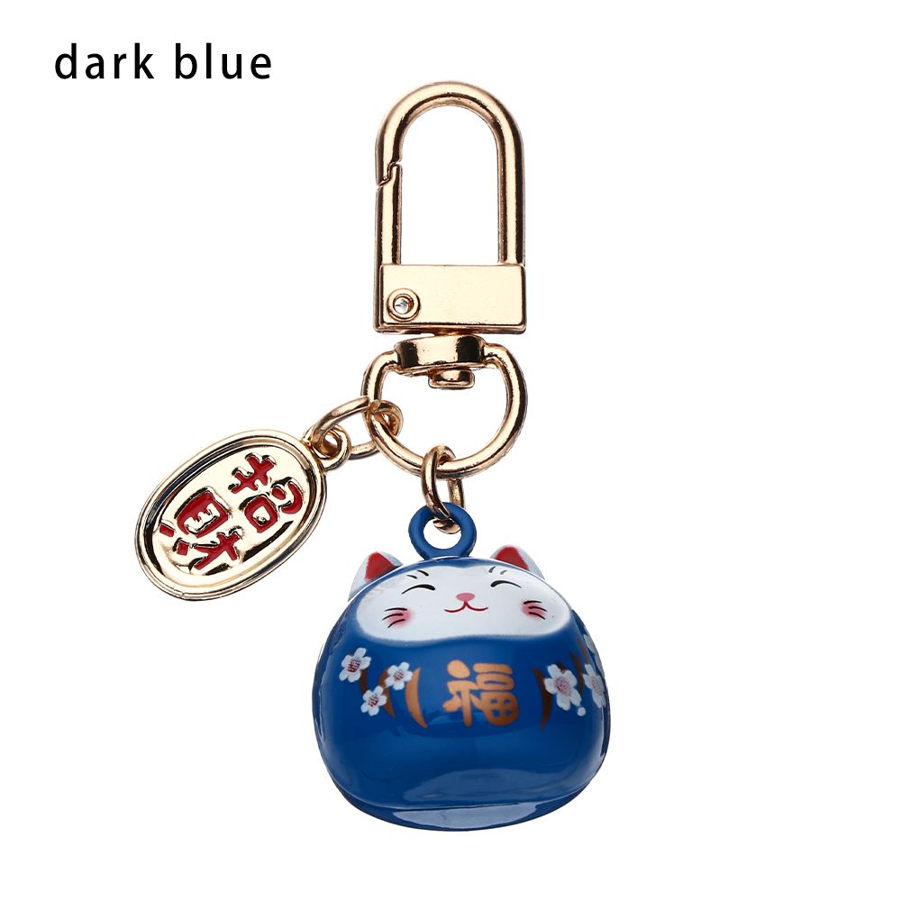 #205 3 PC lot high quality Copper Japanese Cute Lucky Cat Keychains  Key Chains handBag Charm Ornaments Pendant Keyring