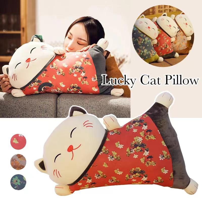 #HA1004 lucky cat cushion(with zipper washable) pillow janpaness style waist cushion living room sofa throw pillow home decor gift