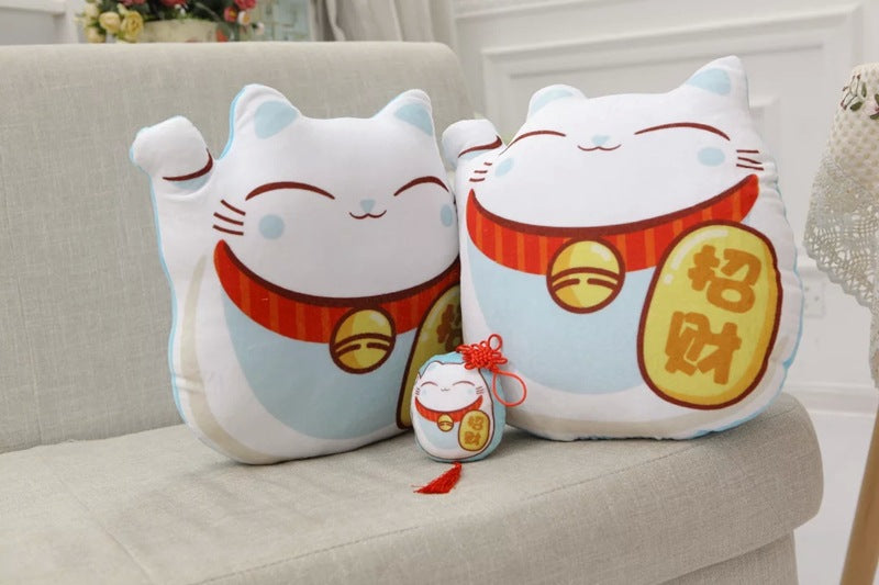 #403 traditonal fortune cat cushion waist pillow kawaii cute soft stuffed plush toys best gift baby gift for office 40 cm