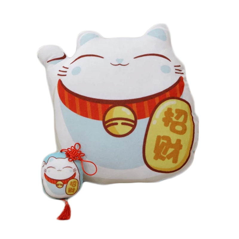#403 traditonal fortune cat cushion waist pillow kawaii cute soft stuffed plush toys best gift baby gift for office 40 cm