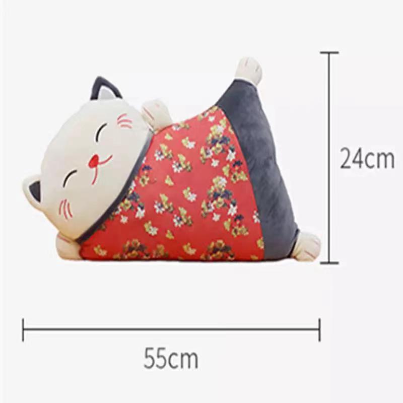 #HA1004 lucky cat cushion(with zipper washable) pillow janpaness style waist cushion living room sofa throw pillow home decor gift