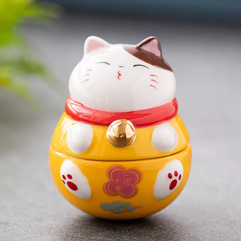 HD1010  fortune cat tumbler home deco ceramic cute maneki neko