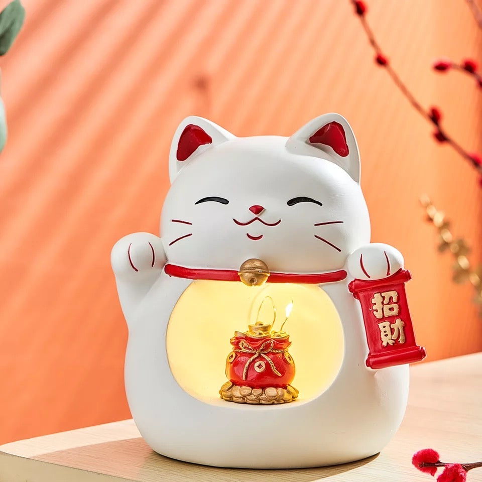 #133 fortune cat night light home deco ornanments lucky cat maneki neko best gift