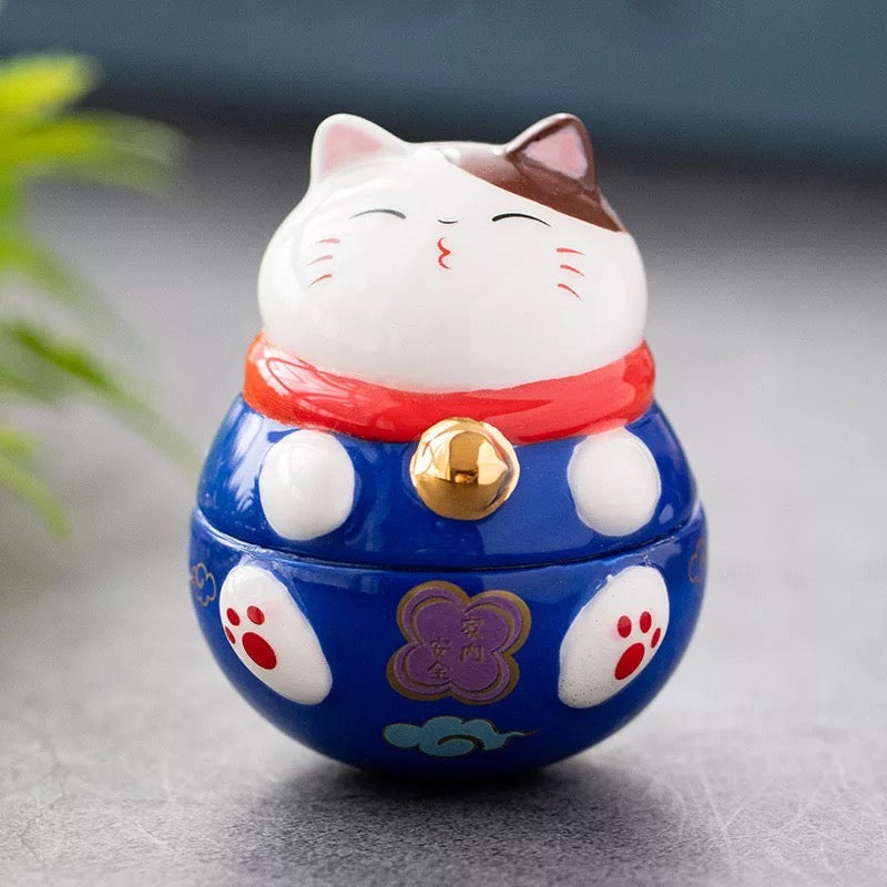 HD1010  fortune cat tumbler home deco ceramic cute maneki neko