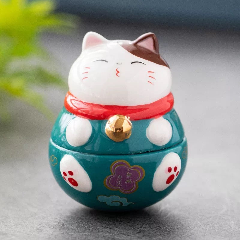 HD1010  fortune cat tumbler home deco ceramic cute maneki neko