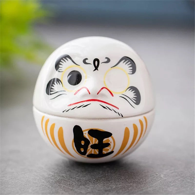#HD1011 daruma tumbler lucky cat ceramic home deco figurine handicrafts