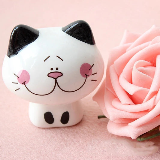 #143 happy cat china ceramic  desk deco.cute lucky cat home deco figurine handicrafts gift