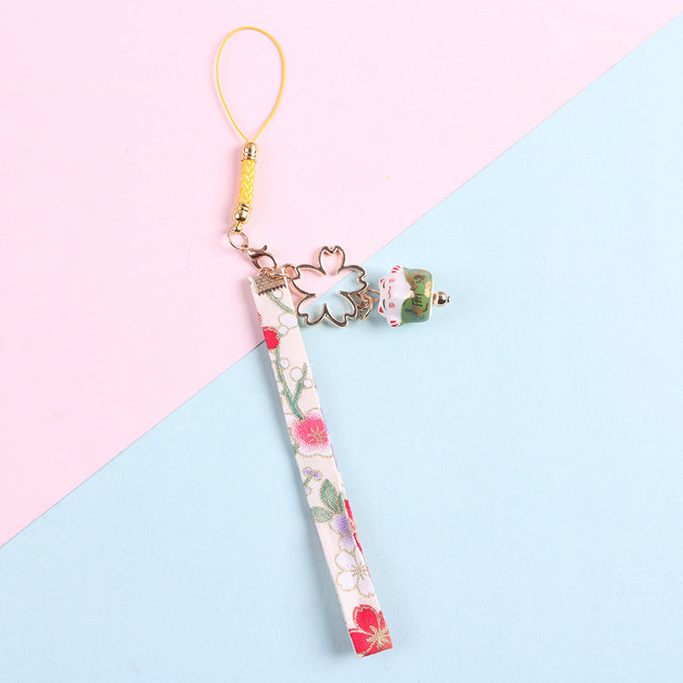 #JA1012 Japanese style lucky phone charm key chain bag hanging gift