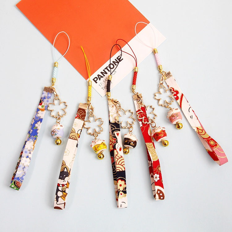 #JA1012 Japanese style lucky phone charm key chain bag hanging gift