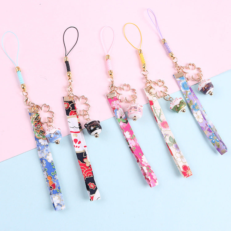 #JA1012 Japanese style lucky phone charm key chain bag hanging gift