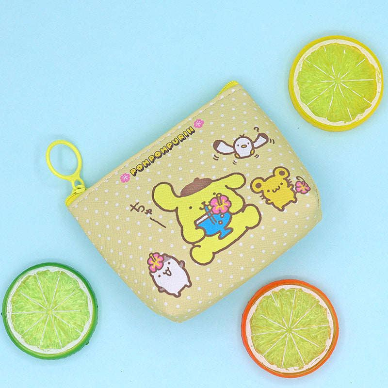 10 pcs lot san-rio cute cartoon PU purse  ku-romi melody cinner-moroll