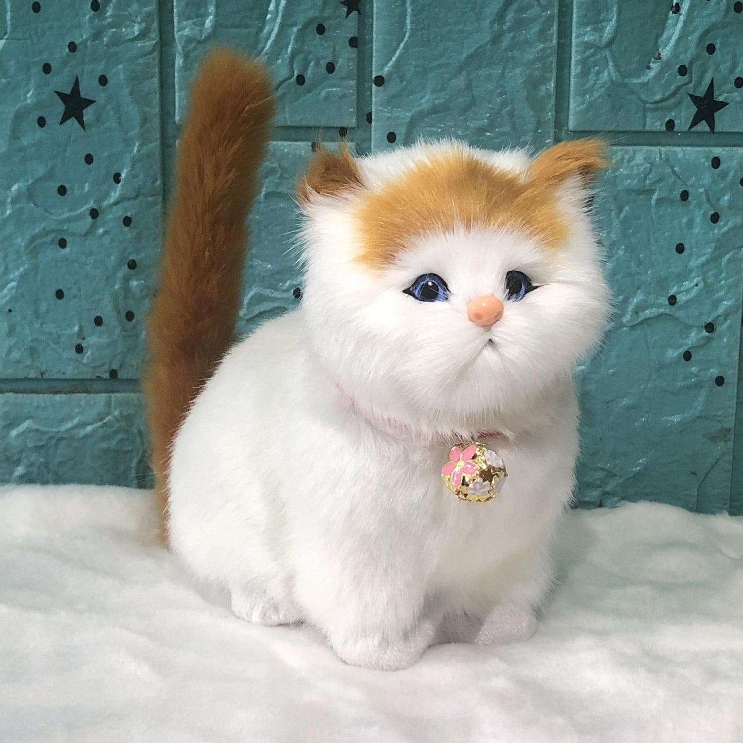 HA1006  simulation cat cute faux furs catmodel  home decoration ornaments gift